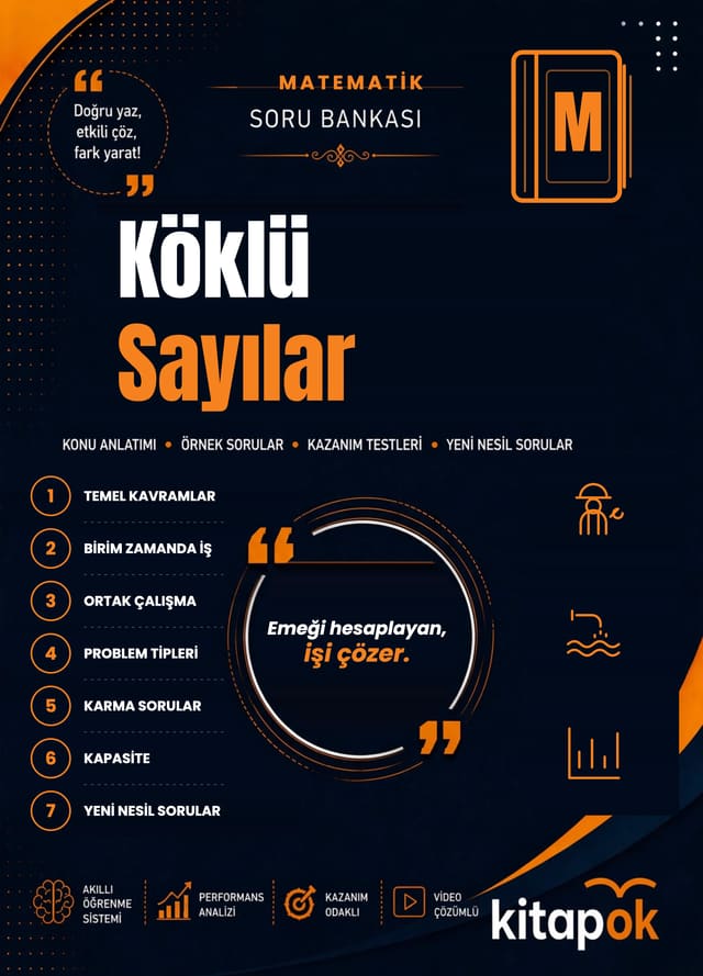 Köklü Sayılar — 20 Soru soru bankası kapağı