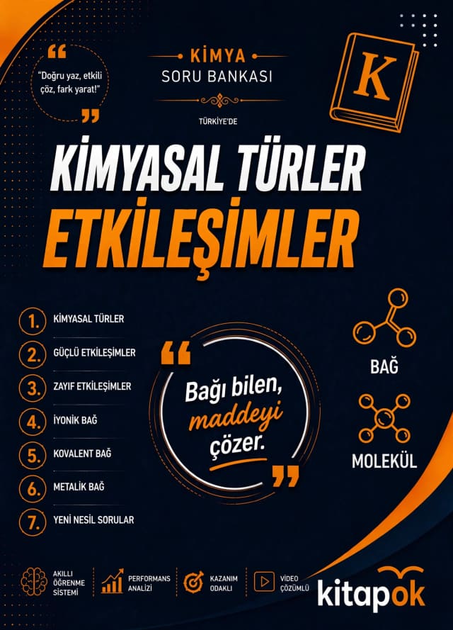 Kimyasal Türler Arası Etkileşimler — 20 Soru soru bankası kapağı