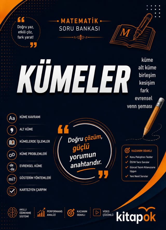 Kümeler — 16 Soru soru bankası kapağı