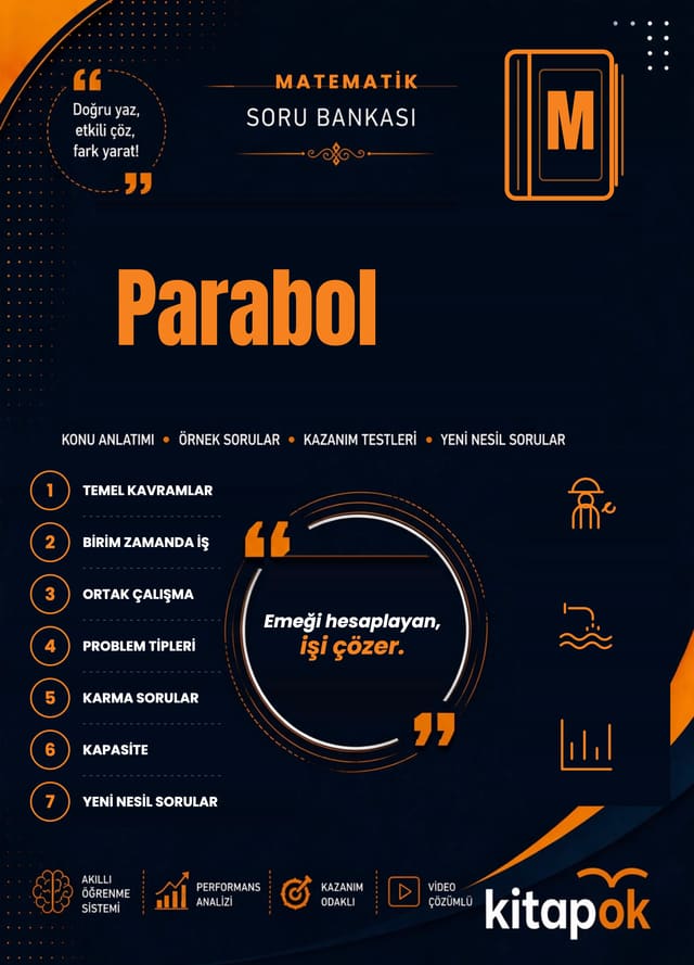 Parabol — 20 Soru soru bankası kapağı