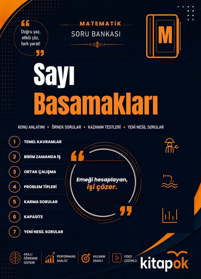 Sayı Basamakları — 20 Soru soru bankası kapağı