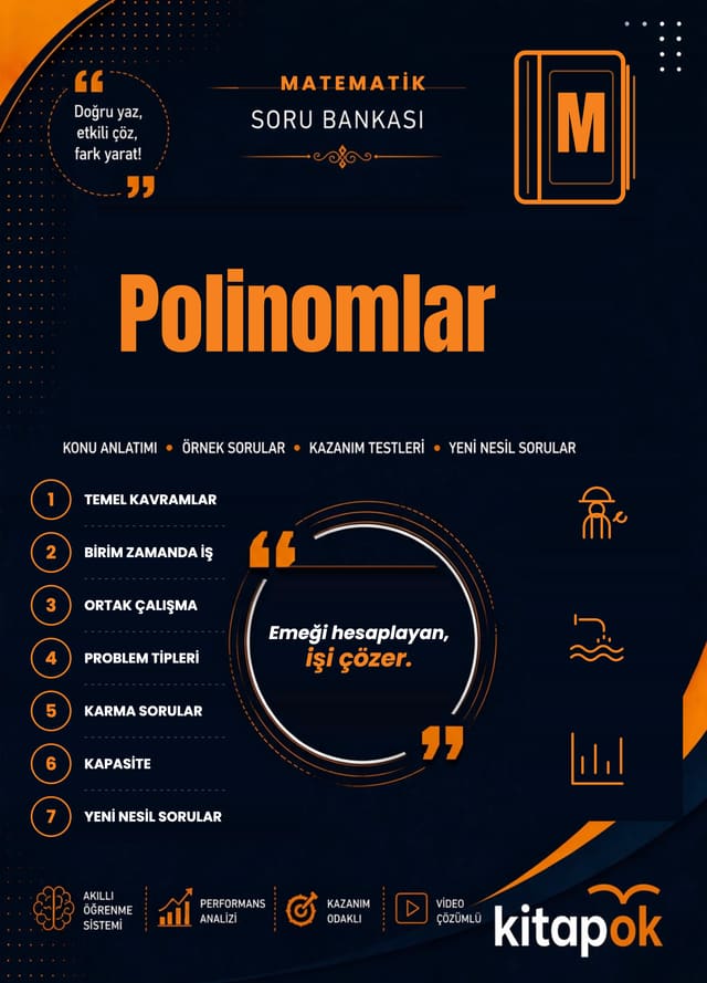 Polinomlar — 20 Soru soru bankası kapağı