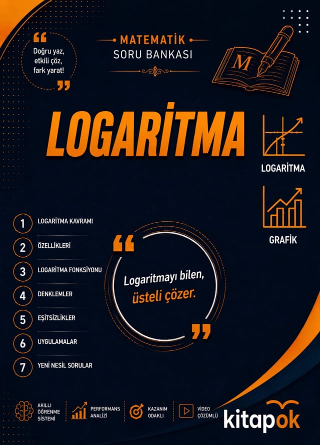 Logaritma — 14 Soru soru bankası kapağı