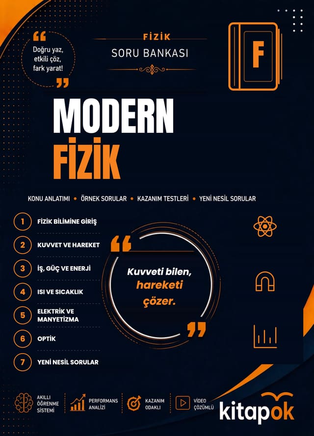 Modern Fizik — 20 Soru soru bankası kapağı