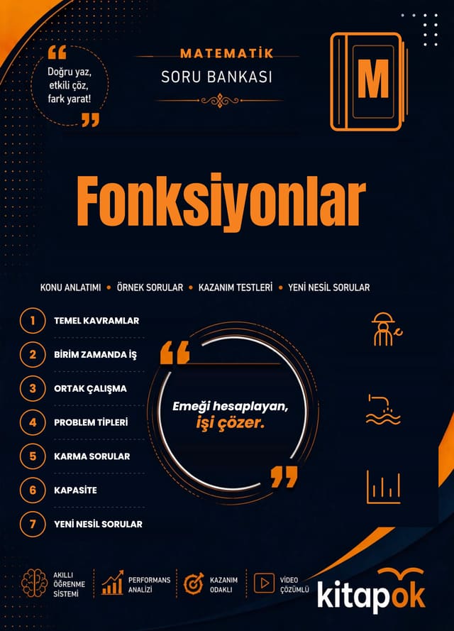 Fonksiyonlar — 20 Soru soru bankası kapağı