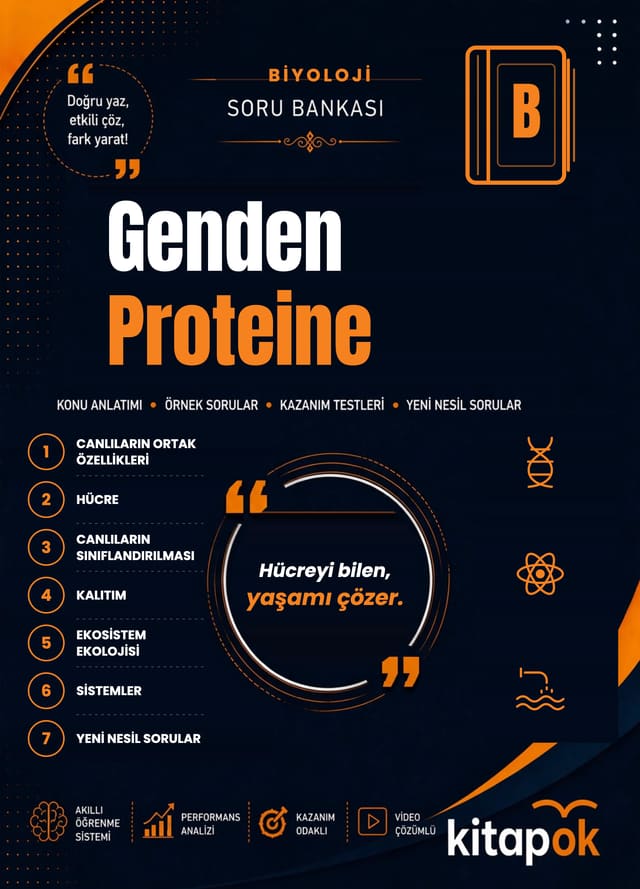 Genden Proteine — 20 Soru soru bankası kapağı