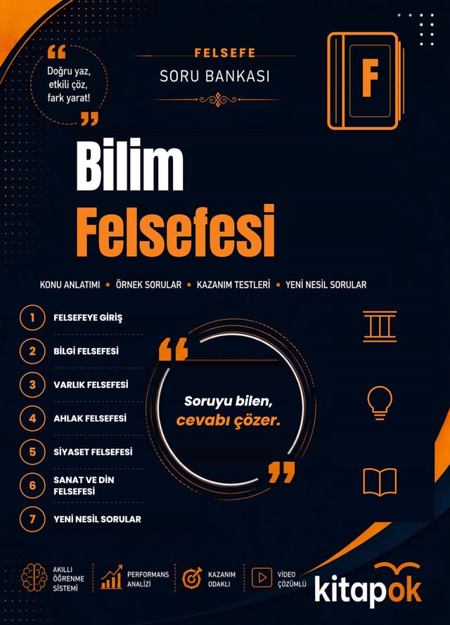 Bilim Felsefesi — 20 Soru soru bankası kapağı