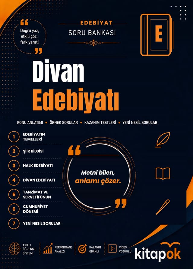 Divan Edebiyatı — 20 Soru soru bankası kapağı
